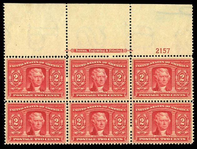 Values of US Stamp Scott Catalog # 324: 2c 1904 Louisiana Purchase Exposition. Matthew Bennett International, Sep 2012, Sale 346, Lot 792