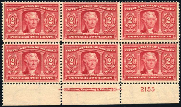 Prices of US Stamps Scott 324: 2c 1904 Louisiana Purchase Exposition. Harmer-Schau Auction Galleries, Oct 2009, Sale 83, Lot 426