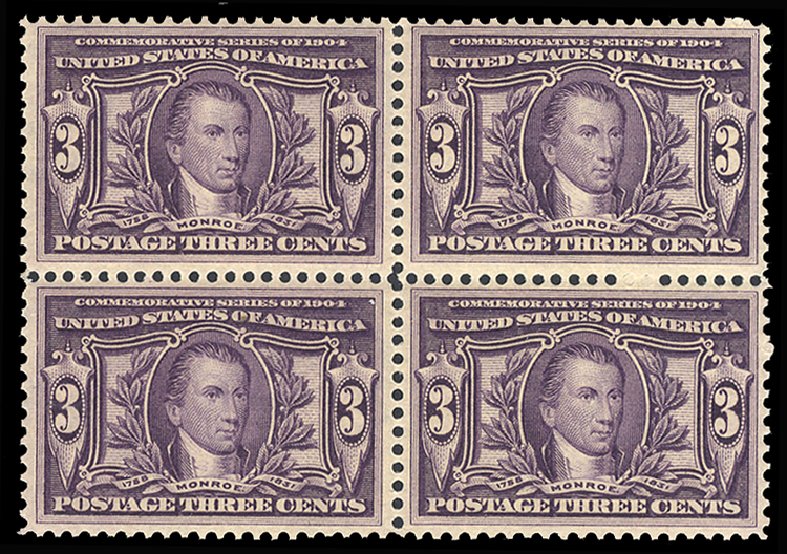 Cost of US Stamps Scott # 325: 3c 1904 Louisiana Purchase Exposition. Cherrystone Auctions, Feb 2011, Sale 201102, Lot 87