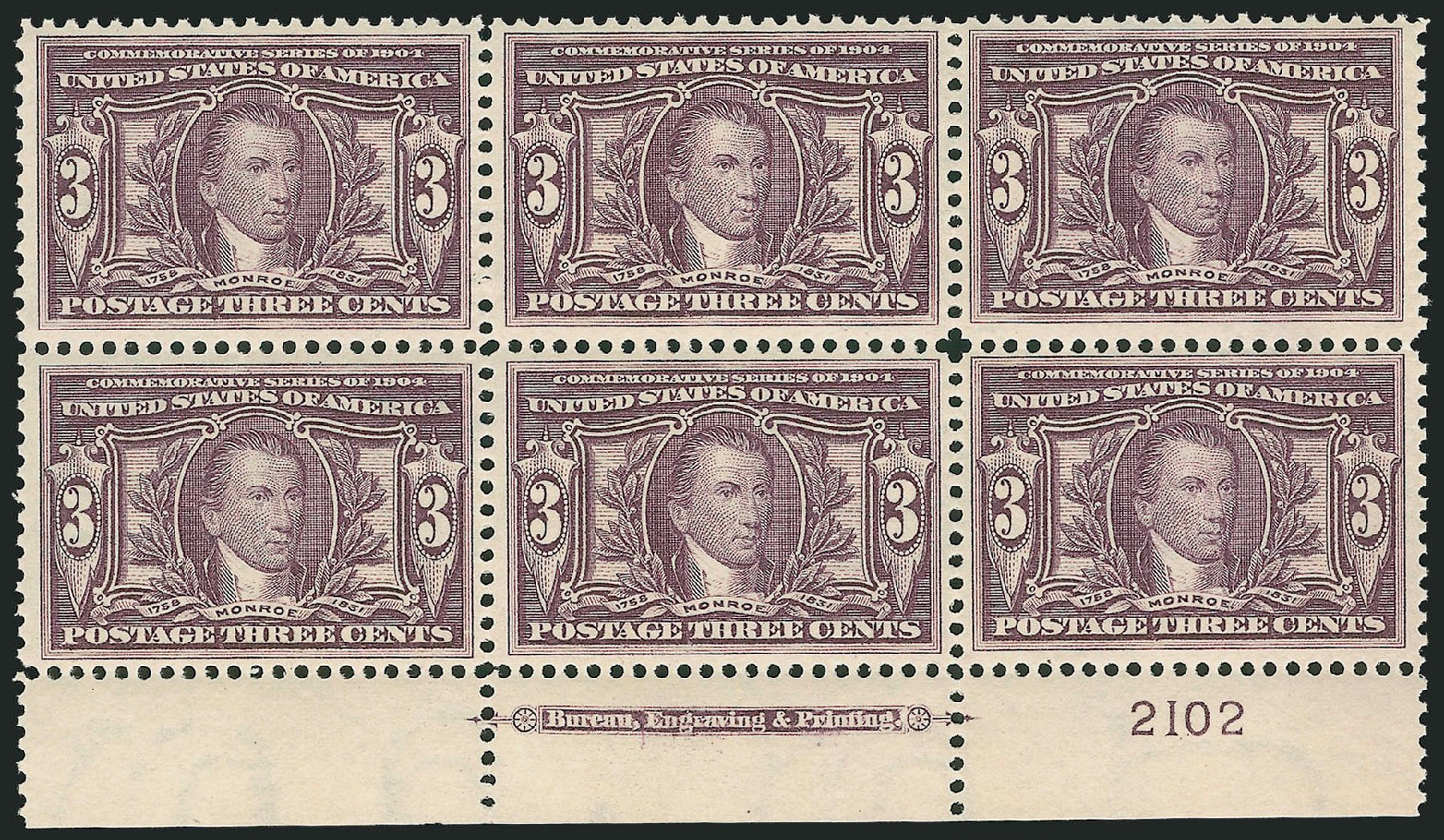 Value of US Stamp Scott # 325: 1904 3c Louisiana Purchase Exposition. Robert Siegel Auction Galleries, Mar 2013, Sale 1040, Lot 1687