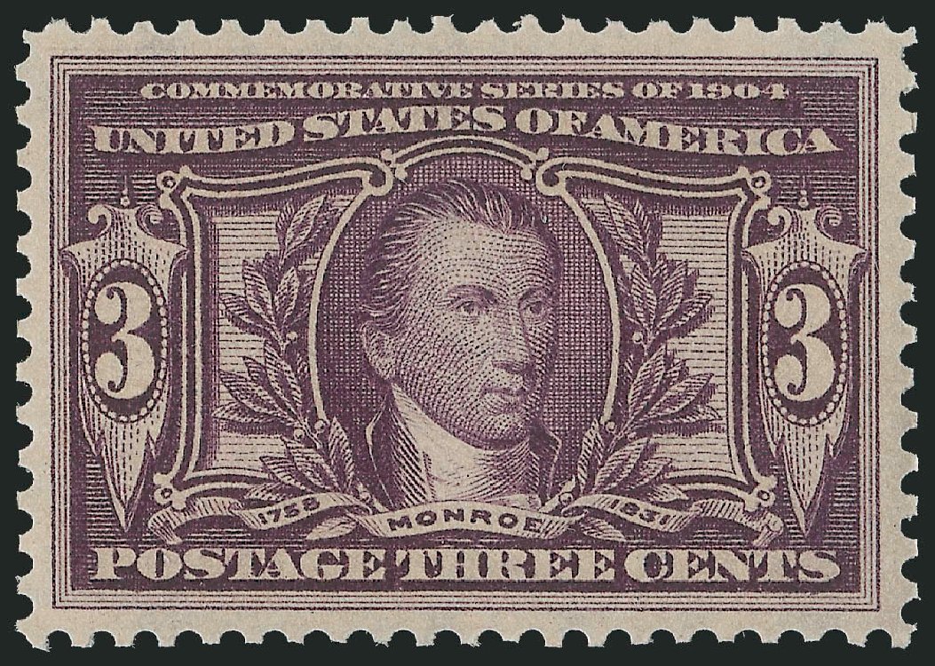 US Stamps Value Scott #325 - 3c 1904 Louisiana Purchase Exposition. Robert Siegel Auction Galleries, Dec 2012, Sale 1037, Lot 1978