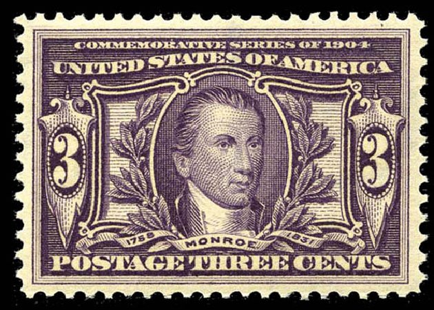 US Stamps Values Scott Catalog #325 - 3c 1904 Louisiana Purchase Exposition. Matthew Bennett International, Feb 2012, Sale 340, Lot 409