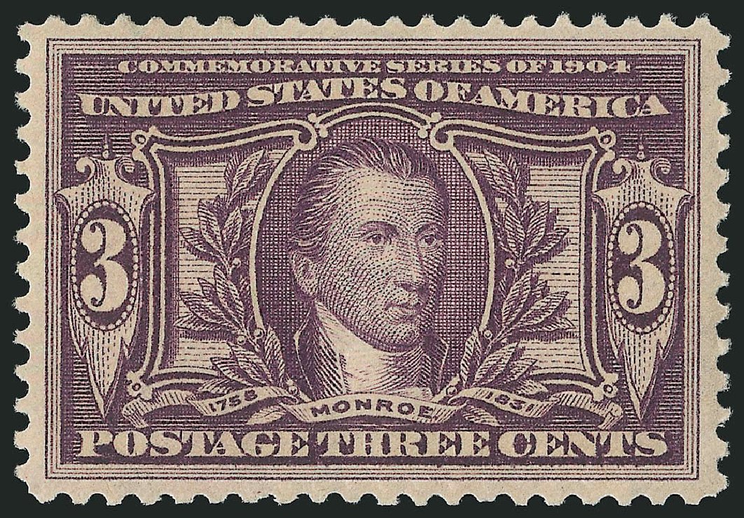 US Stamp Prices Scott Catalogue 325 - 3c 1904 Louisiana Purchase Exposition. Robert Siegel Auction Galleries, Dec 2014, Sale 1090, Lot 1440