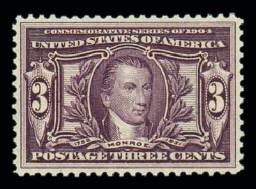 Costs of US Stamp Scott Catalog # 325: 1904 3c Louisiana Purchase Exposition. Matthew Bennett International, Oct 2007, Sale 320, Lot 551