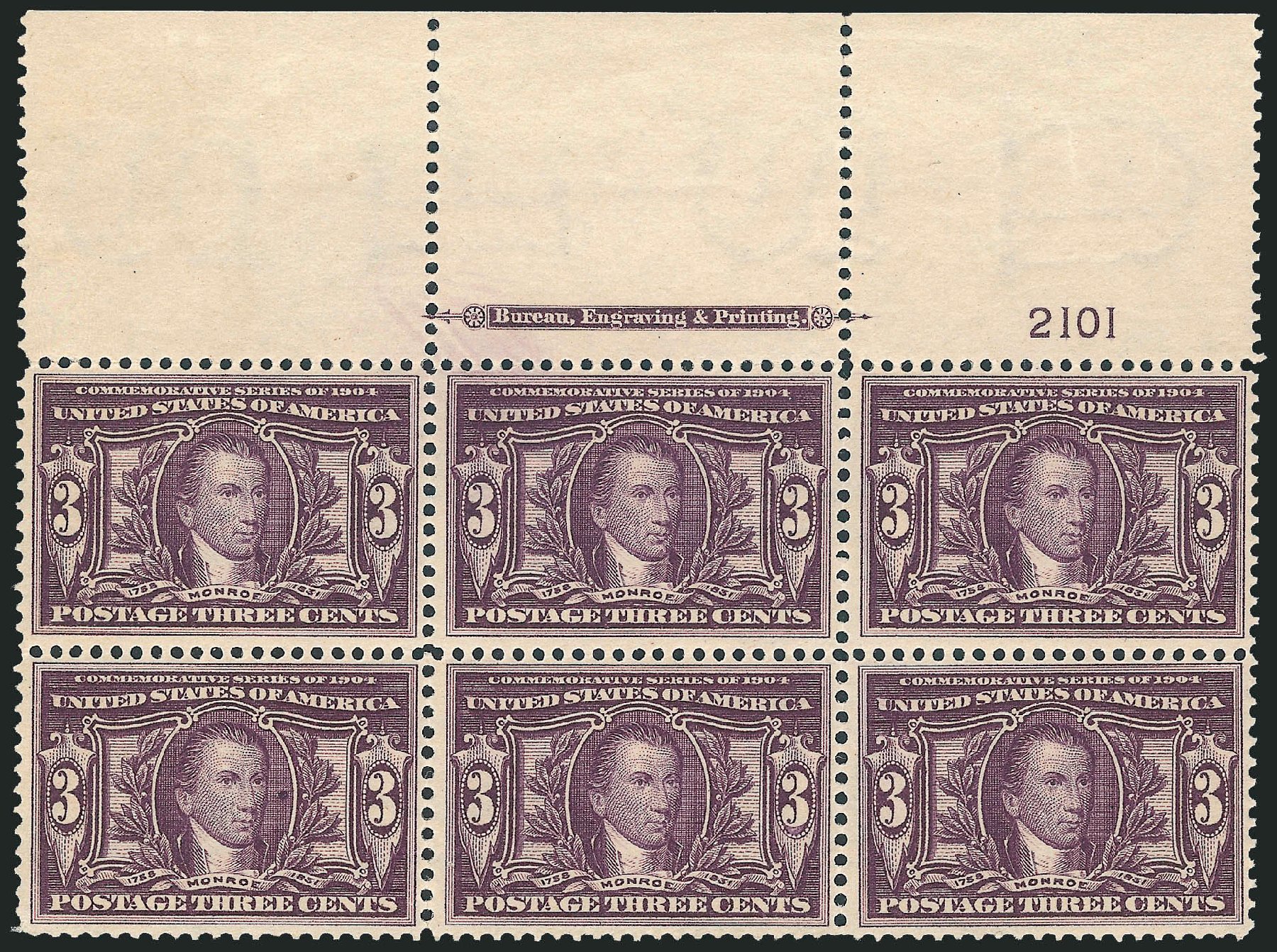 Price of US Stamps Scott Catalog #325: 3c 1904 Louisiana Purchase Exposition. Robert Siegel Auction Galleries, Dec 2012, Sale 1037, Lot 1981