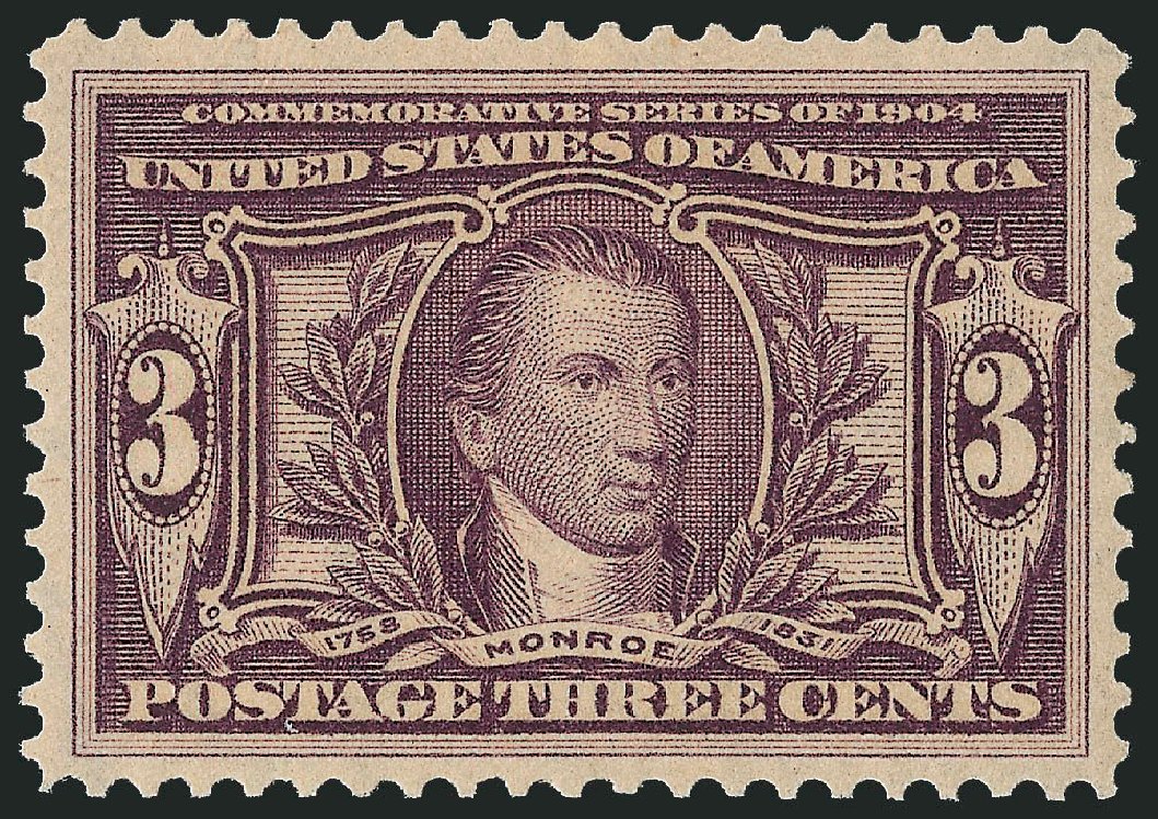 Value of US Stamp Scott Cat. #325: 1904 3c Louisiana Purchase Exposition. Robert Siegel Auction Galleries, Nov 2013, Sale 1061, Lot 3841