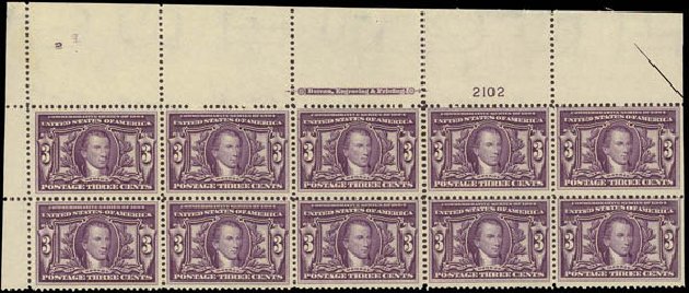 US Stamps Prices Scott Catalogue # 325: 1904 3c Louisiana Purchase Exposition. Daniel Kelleher Auctions, Oct 2012, Sale 632, Lot 1254