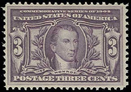 US Stamps Prices Scott Cat. # 325 - 3c 1904 Louisiana Purchase Exposition. H.R. Harmer, Jun 2013, Sale 3003, Lot 1222