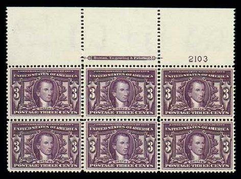 Prices of US Stamp Scott Cat. #325 - 1904 3c Louisiana Purchase Exposition. Matthew Bennett International, Dec 2007, Sale 325, Lot 1953