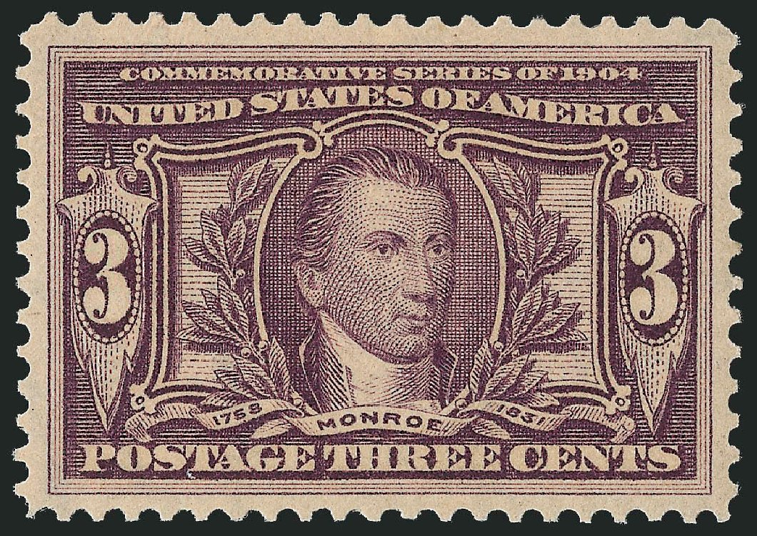 US Stamp Price Scott Catalog #325: 3c 1904 Louisiana Purchase Exposition. Robert Siegel Auction Galleries, Dec 2010, Sale 1000, Lot 1193