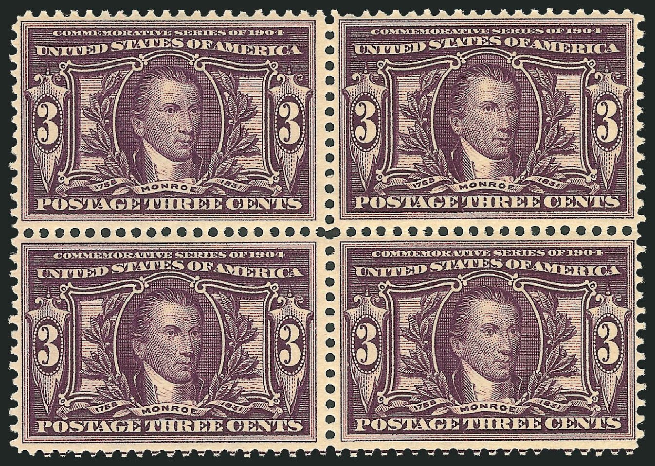 Price of US Stamps Scott Catalog 325 - 1904 3c Louisiana Purchase Exposition. Robert Siegel Auction Galleries, Oct 2011, Sale 1014, Lot 1753