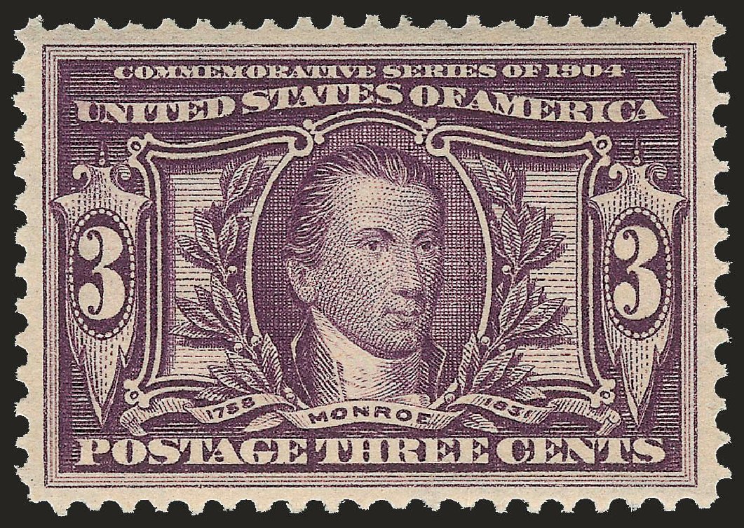 US Stamps Values Scott Catalog #325 - 3c 1904 Louisiana Purchase Exposition. Robert Siegel Auction Galleries, Dec 2009, Sale 982, Lot 5713
