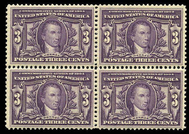 Price of US Stamps Scott Catalog #325 - 1904 3c Louisiana Purchase Exposition. Matthew Bennett International, Mar 2011, Sale 337, Lot 2796