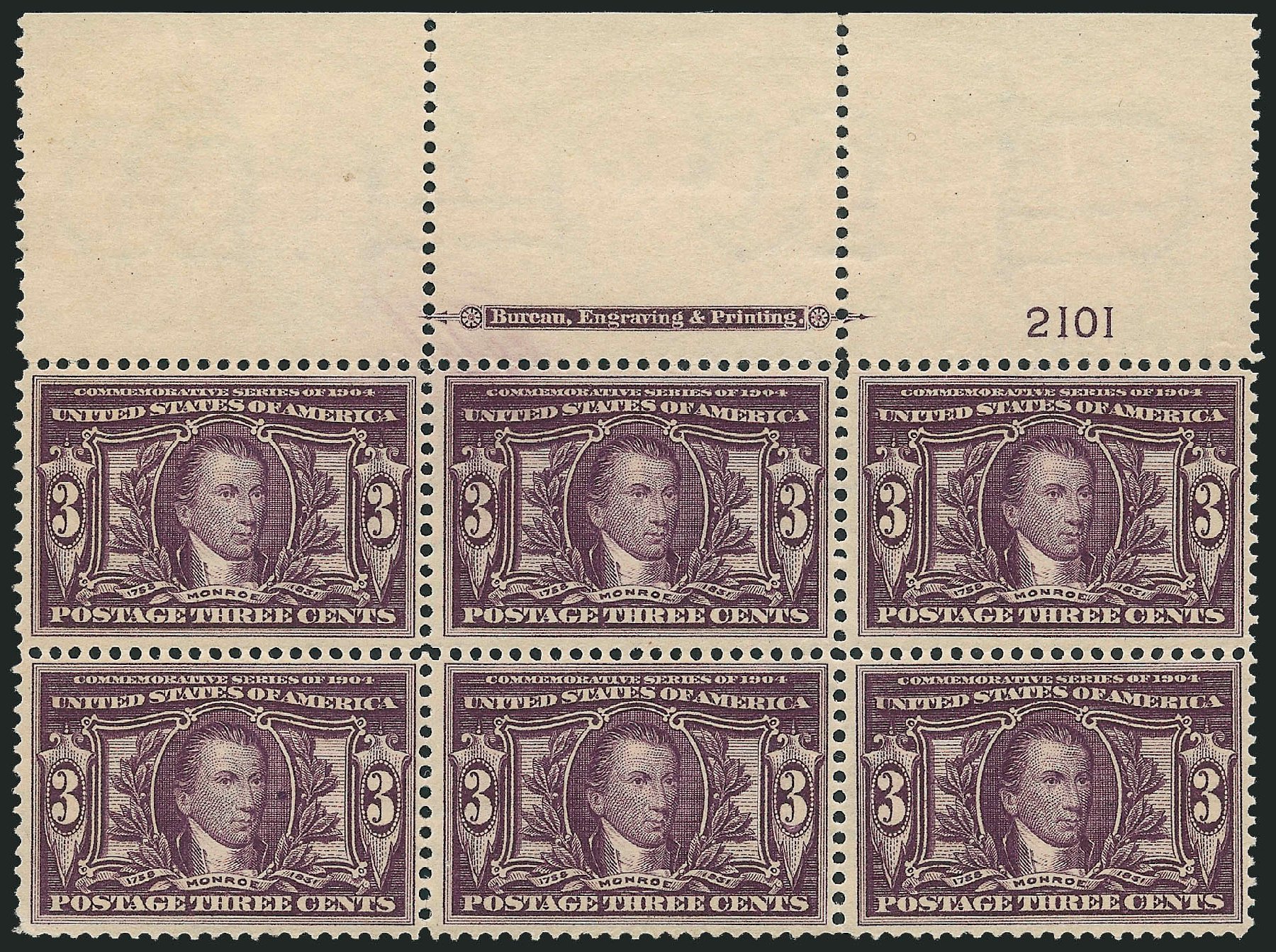 Costs of US Stamp Scott Cat. 325: 1904 3c Louisiana Purchase Exposition. Robert Siegel Auction Galleries, Mar 2011, Sale 1007, Lot 2626