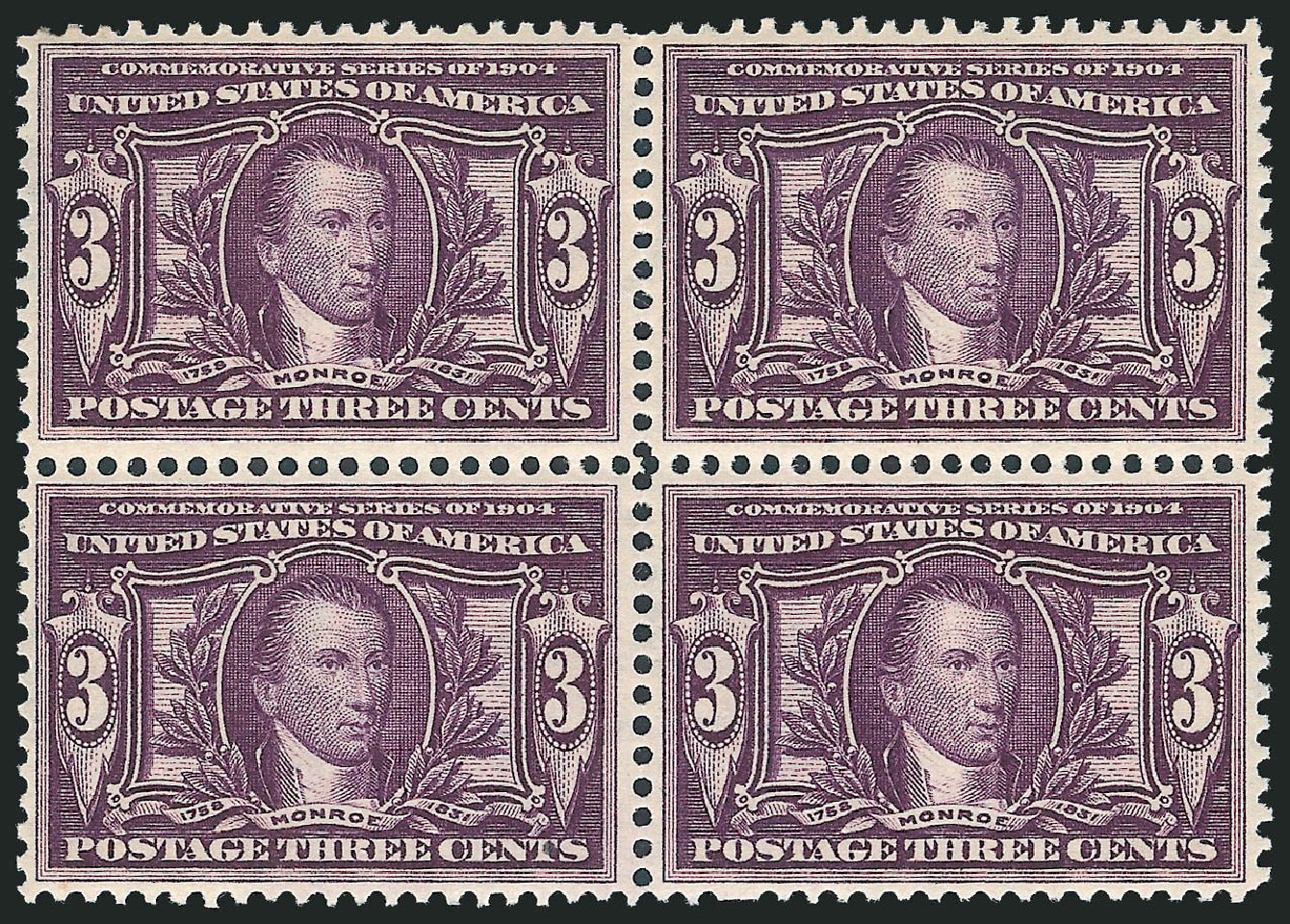Costs of US Stamps Scott 325 - 1904 3c Louisiana Purchase Exposition. Robert Siegel Auction Galleries, Mar 2013, Sale 1040, Lot 1686