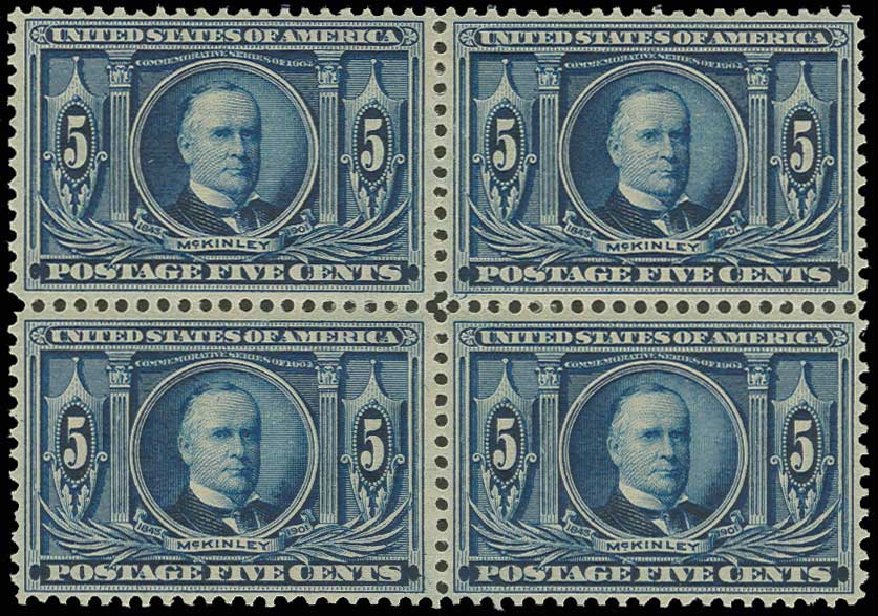 Value of US Stamps Scott Cat. # 326 - 5c 1904 Louisiana Purchase Exposition. H.R. Harmer, Jun 2013, Sale 3003, Lot 1227