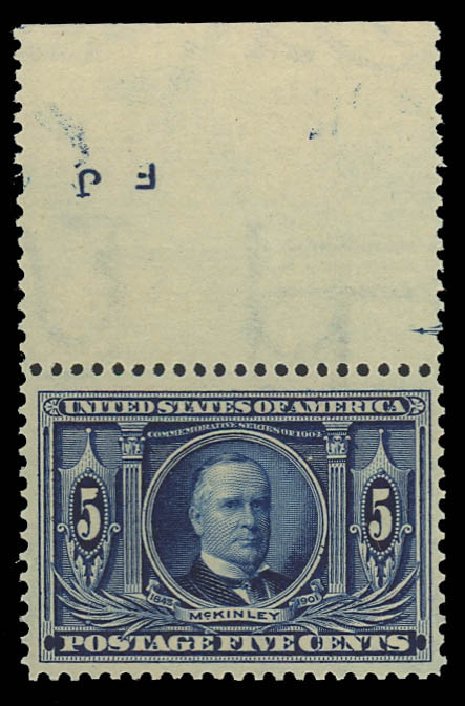Prices of US Stamps Scott Catalogue 326 - 5c 1904 Louisiana Purchase Exposition. Daniel Kelleher Auctions, Oct 2012, Sale 632, Lot 1257