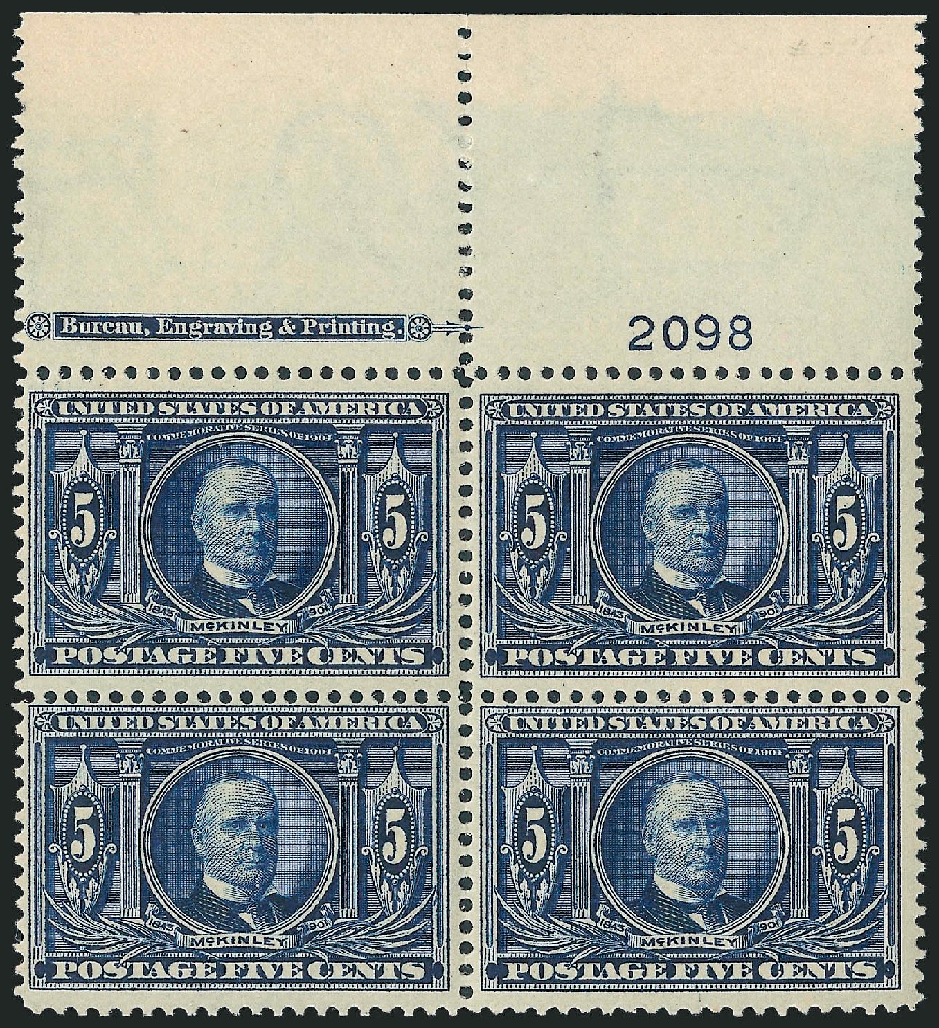 Value of US Stamp Scott Catalogue 326: 5c 1904 Louisiana Purchase Exposition. Robert Siegel Auction Galleries, Dec 2009, Sale 982, Lot 5717