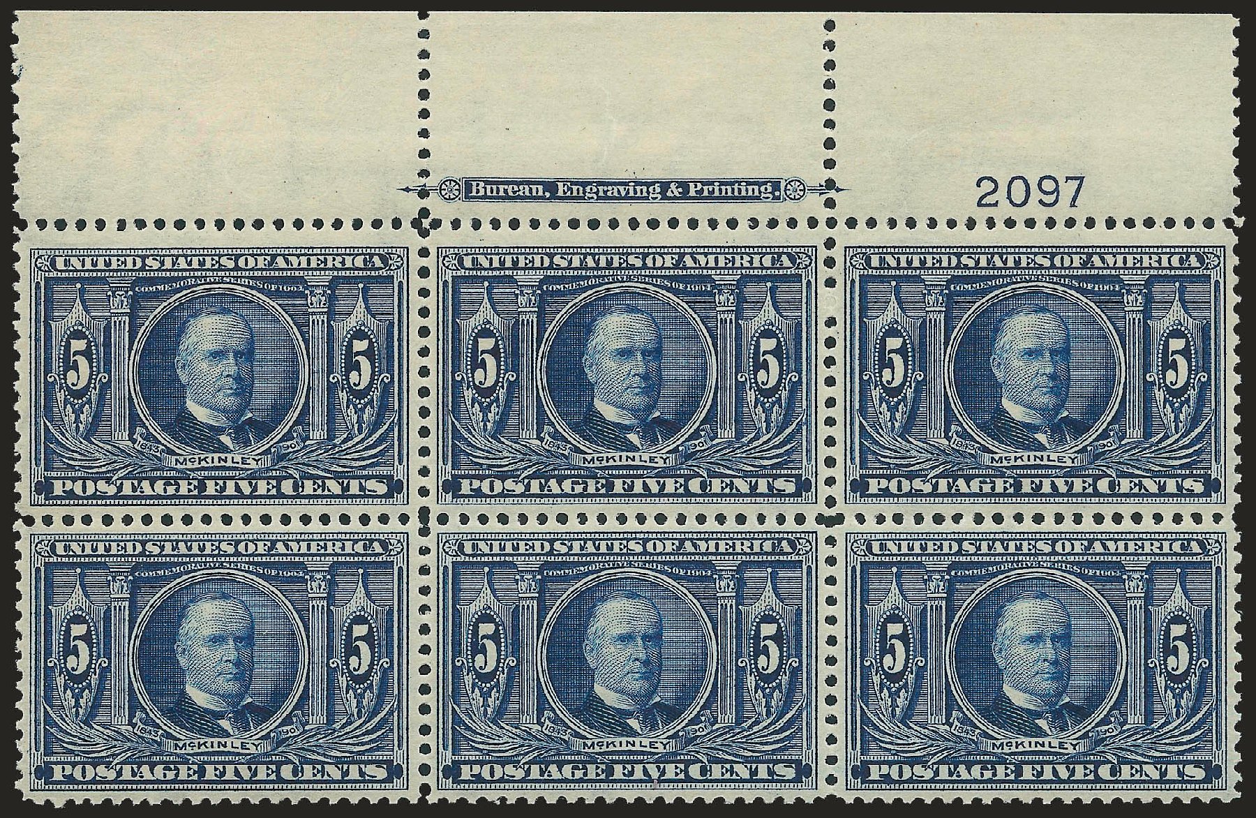 Price of US Stamps Scott Catalogue # 326: 5c 1904 Louisiana Purchase Exposition. Robert Siegel Auction Galleries, Dec 2009, Sale 982, Lot 5718