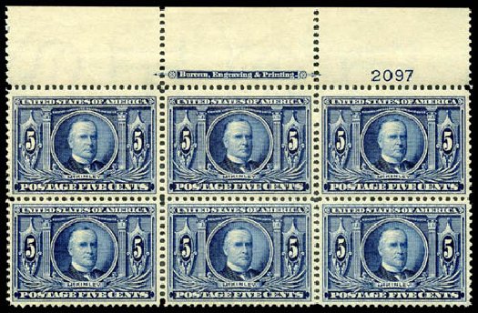 Costs of US Stamp Scott Catalog 326: 1904 5c Louisiana Purchase Exposition. Matthew Bennett International, Apr 2008, Sale 326, Lot 329