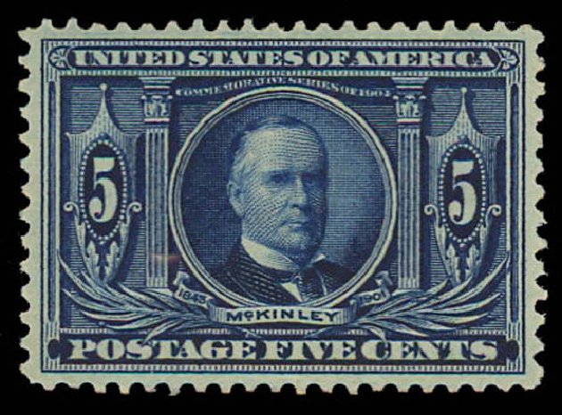 Prices of US Stamp Scott Catalogue 326 - 5c 1904 Louisiana Purchase Exposition. Daniel Kelleher Auctions, Oct 2011, Sale 626, Lot 319