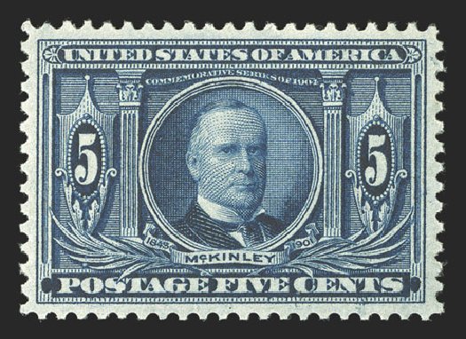 Value of US Stamps Scott Catalog # 326: 1904 5c Louisiana Purchase Exposition. Spink Shreves Galleries, Jul 2012, Sale 140, Lot 219