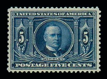 US Stamp Price Scott Catalog 326: 1904 5c Louisiana Purchase Exposition. Matthew Bennett International, Jun 2007, Sale 319, Lot 1350