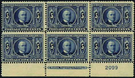 Cost of US Stamps Scott Catalogue #326 - 1904 5c Louisiana Purchase Exposition. Harmer-Schau Auction Galleries, Oct 2011, Sale 91, Lot 270