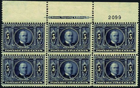 Cost of US Stamps Scott Catalogue # 326 - 5c 1904 Louisiana Purchase Exposition. Harmer-Schau Auction Galleries, Aug 2012, Sale 94, Lot 1490