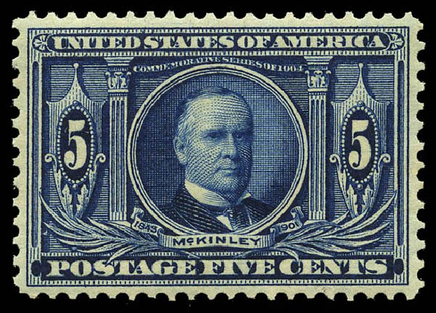 US Stamps Prices Scott Catalogue 326: 5c 1904 Louisiana Purchase Exposition. Matthew Bennett International, May 2014, Sale 350, Lot 471