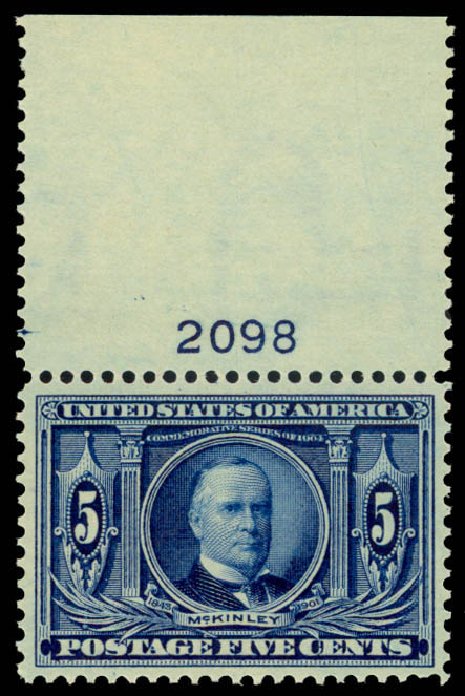Price of US Stamp Scott Catalog 326 - 5c 1904 Louisiana Purchase Exposition. Daniel Kelleher Auctions, Mar 2013, Sale 635, Lot 441