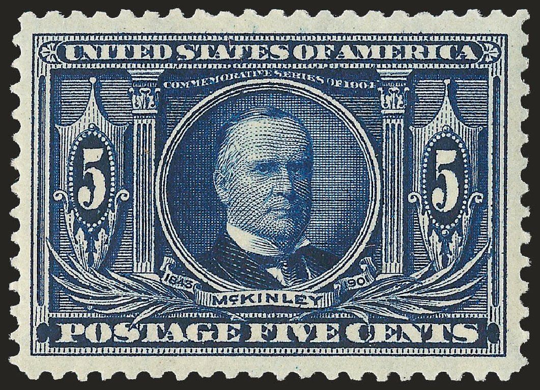 US Stamp Price Scott Catalogue 326: 1904 5c Louisiana Purchase Exposition. Robert Siegel Auction Galleries, Jun 2009, Sale 975, Lot 1701