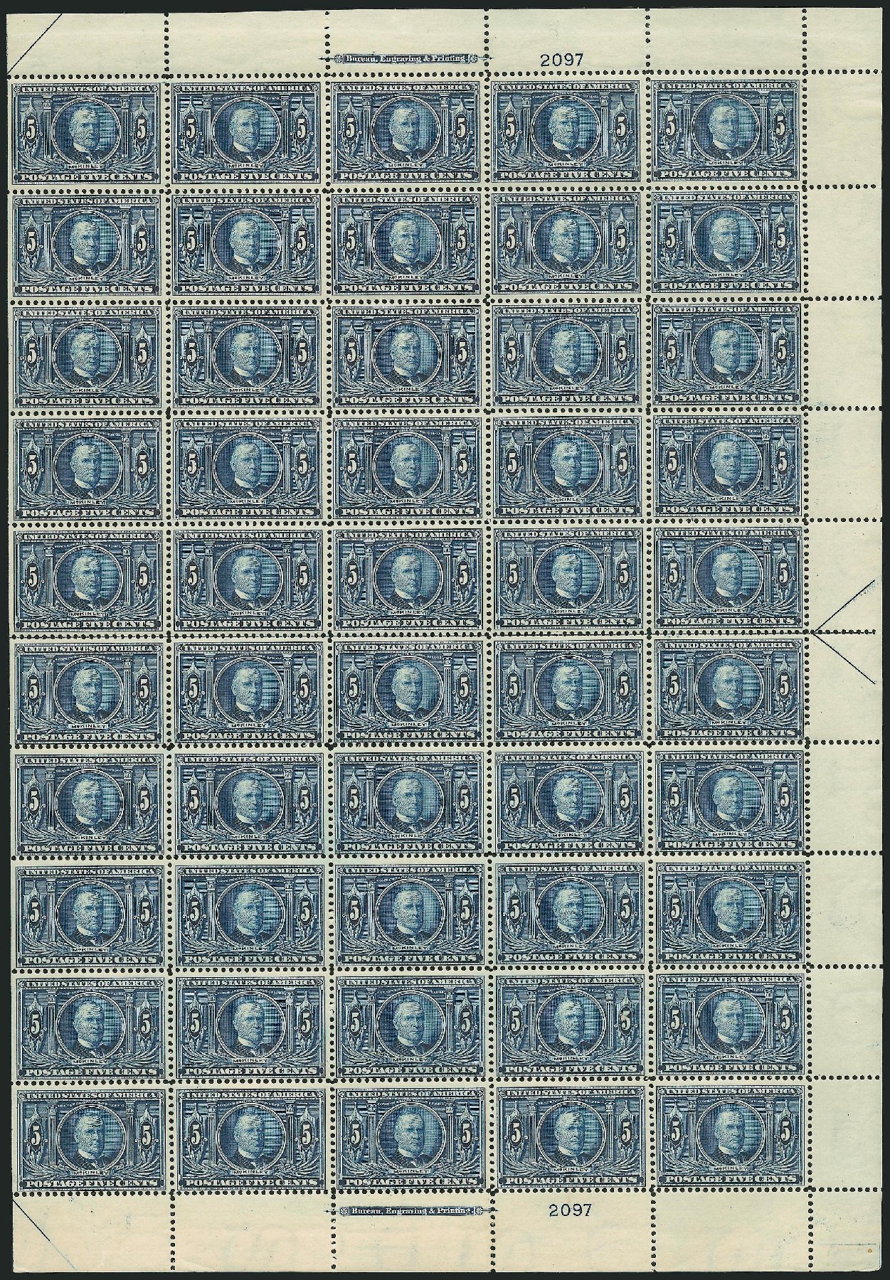 Prices of US Stamp Scott #326 - 5c 1904 Louisiana Purchase Exposition. Robert Siegel Auction Galleries, Mar 2013, Sale 1040, Lot 1694