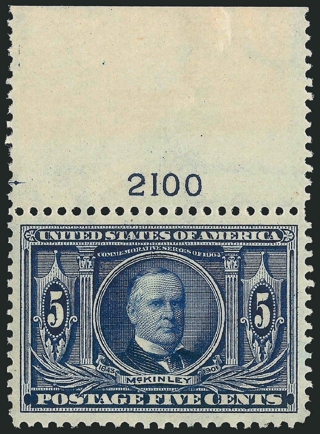 US Stamp Prices Scott Catalog # 326: 5c 1904 Louisiana Purchase Exposition. Robert Siegel Auction Galleries, Mar 2014, Sale 1067, Lot 1404
