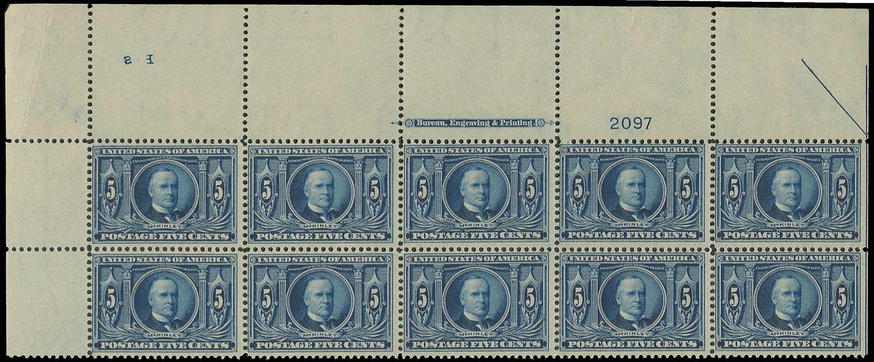 Value of US Stamps Scott Catalog # 326 - 1904 5c Louisiana Purchase Exposition. H.R. Harmer, Jun 2013, Sale 3003, Lot 1225