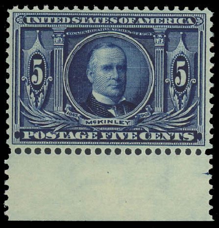 US Stamps Value Scott Catalog # 326 - 5c 1904 Louisiana Purchase Exposition. Daniel Kelleher Auctions, Oct 2012, Sale 632, Lot 1255