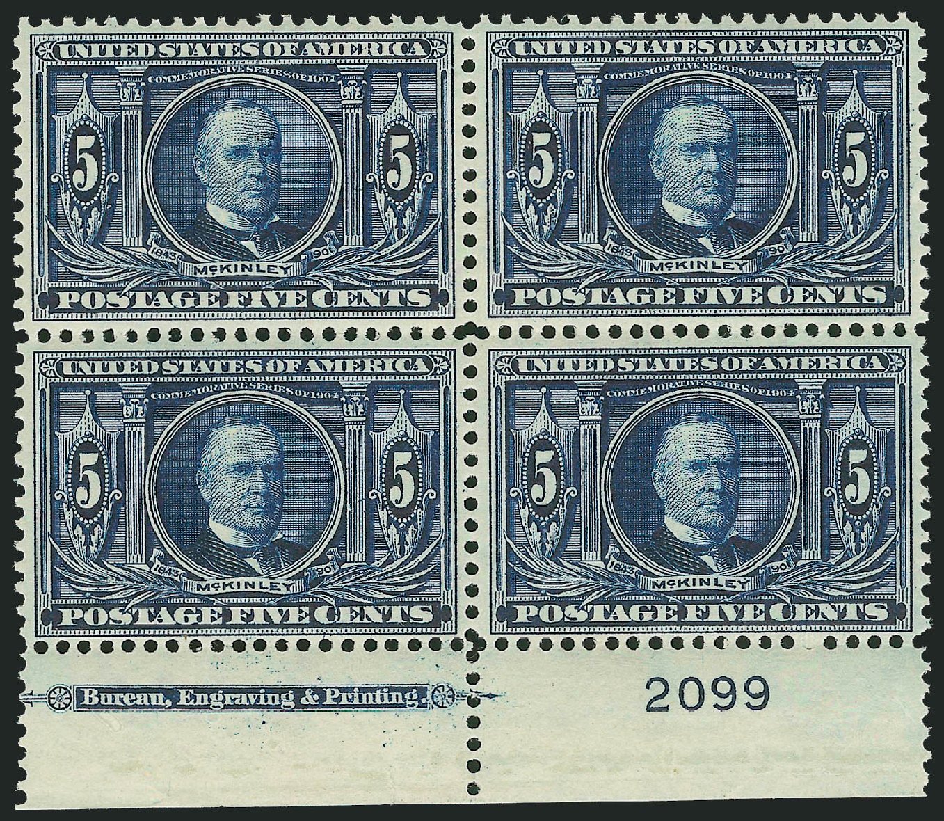 US Stamp Price Scott Cat. # 326: 1904 5c Louisiana Purchase Exposition. Robert Siegel Auction Galleries, Dec 2010, Sale 1000, Lot 1195