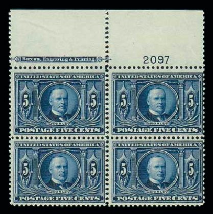 Costs of US Stamp Scott Catalog 326 - 5c 1904 Louisiana Purchase Exposition. Matthew Bennett International, Jun 2007, Sale 319, Lot 1352
