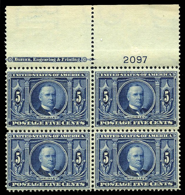 US Stamp Prices Scott # 326 - 1904 5c Louisiana Purchase Exposition. Matthew Bennett International, May 2014, Sale 350, Lot 472