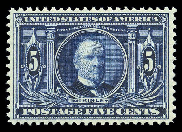 Values of US Stamp Scott Cat. # 326 - 5c 1904 Louisiana Purchase Exposition. Matthew Bennett International, Sep 2010, Sale 333, Lot 3723