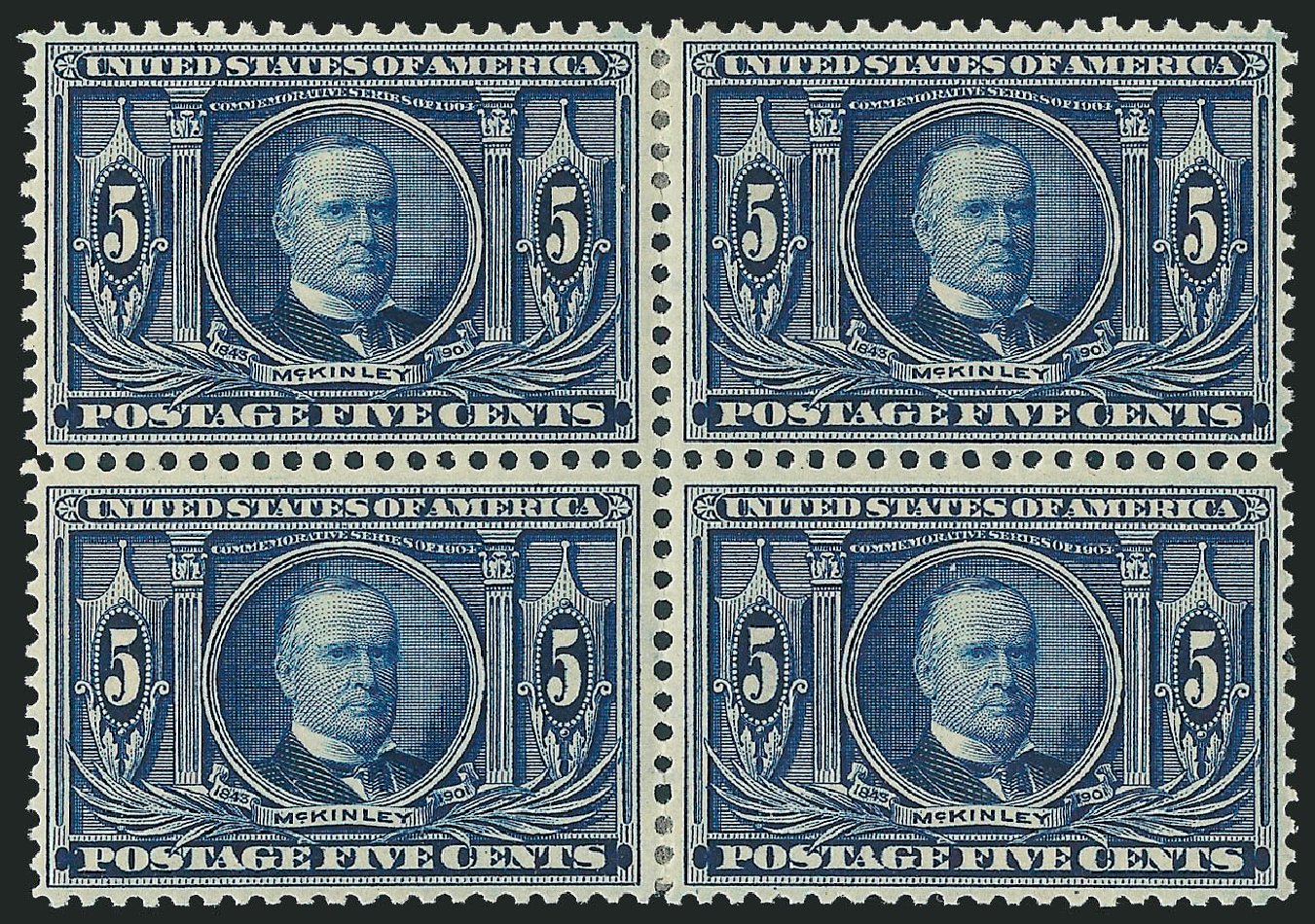 Values of US Stamps Scott Catalog 326: 5c 1904 Louisiana Purchase Exposition. Robert Siegel Auction Galleries, Jun 2011, Sale 1011, Lot 693