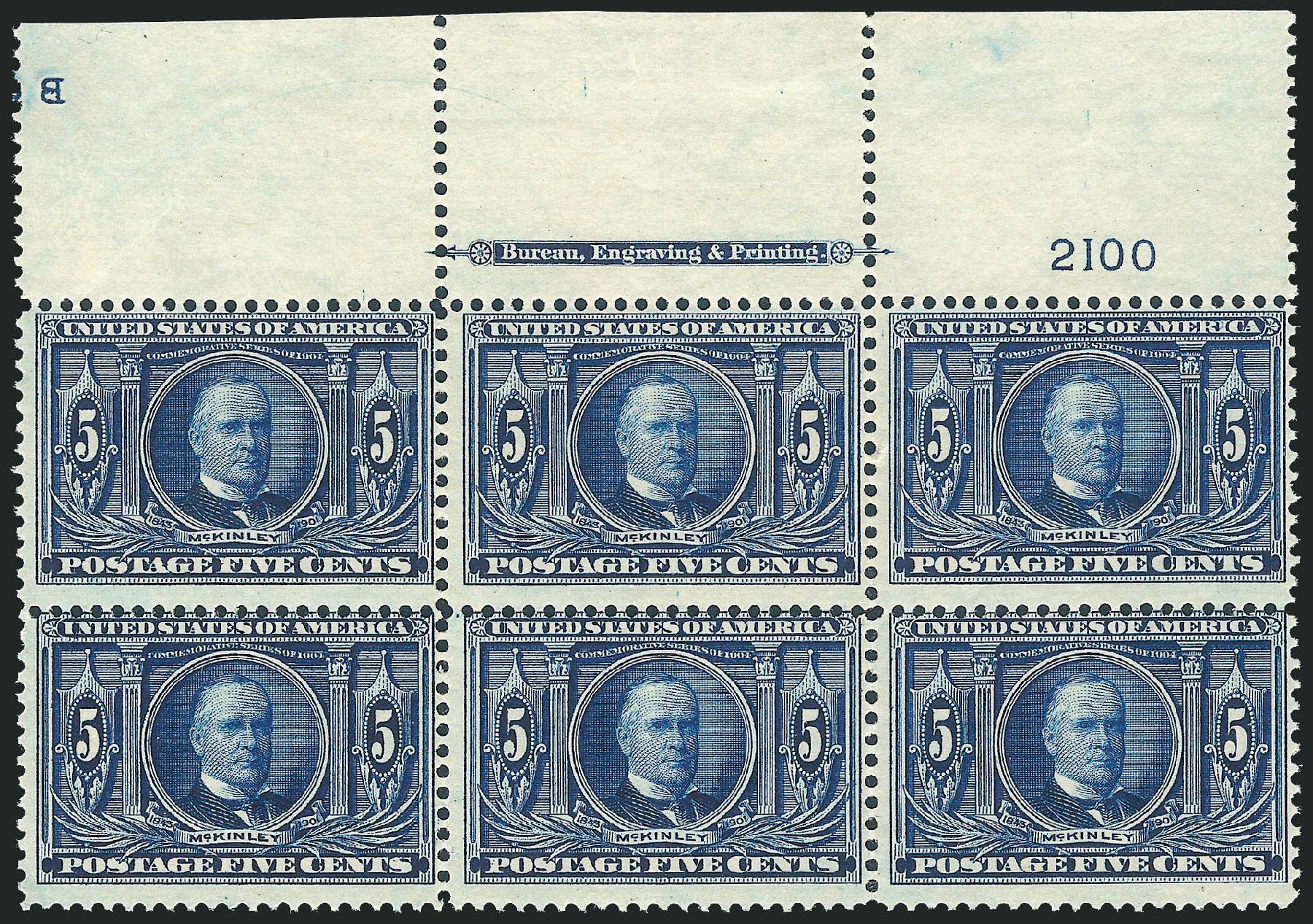 Costs of US Stamps Scott Cat. 326 - 1904 5c Louisiana Purchase Exposition. Robert Siegel Auction Galleries, Dec 2012, Sale 1037, Lot 1983
