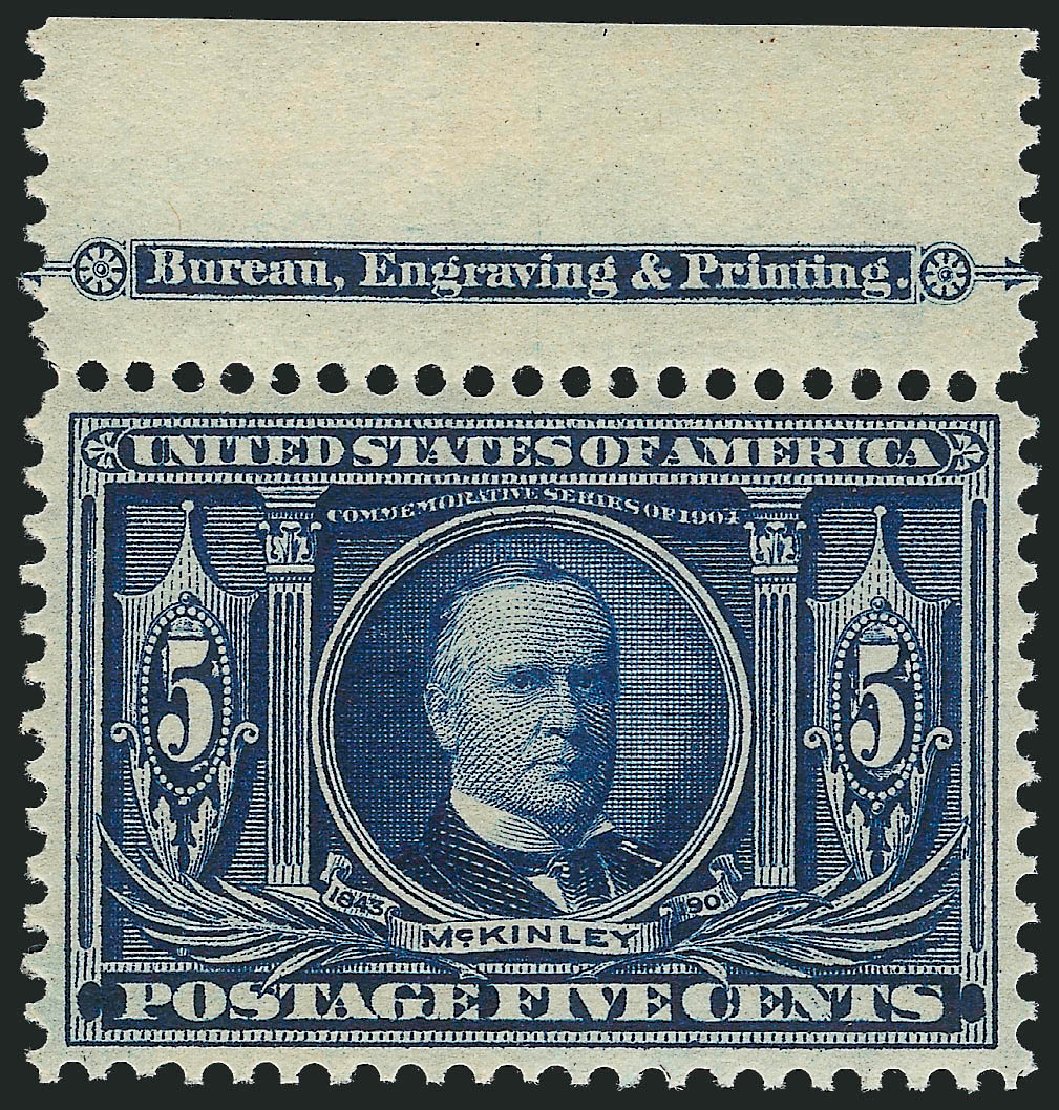 Costs of US Stamps Scott #326: 5c 1904 Louisiana Purchase Exposition. Robert Siegel Auction Galleries, Nov 2013, Sale 1061, Lot 3843