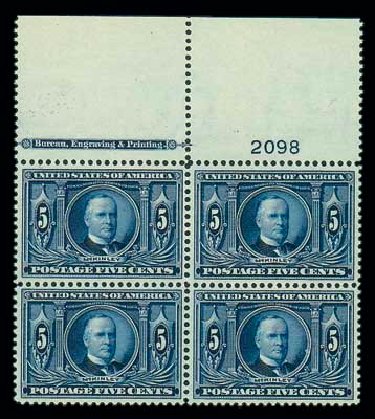 Cost of US Stamp Scott Catalogue # 326 - 1904 5c Louisiana Purchase Exposition. Matthew Bennett International, Dec 2007, Sale 325, Lot 1956