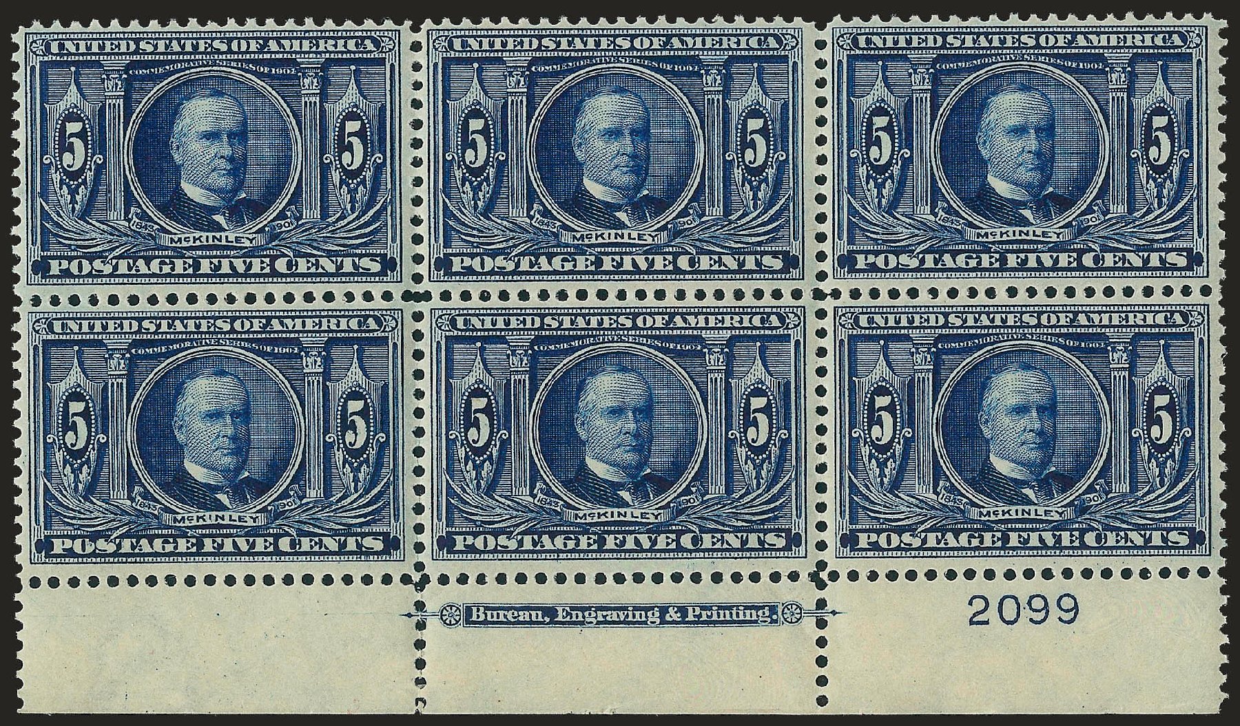 US Stamps Value Scott Catalogue #326 - 5c 1904 Louisiana Purchase Exposition. Robert Siegel Auction Galleries, Apr 2010, Sale 984, Lot 786