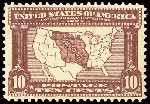 Costs of US Stamps Scott Cat. 327 - 1904 10c Louisiana Purchase Exposition. Spink Shreves Galleries, Jan 2014, Sale 146, Lot 361