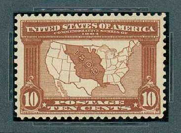 Value of US Stamps Scott Cat. 327: 1904 10c Louisiana Purchase Exposition. Matthew Bennett International, Oct 2007, Sale 322, Lot 2172