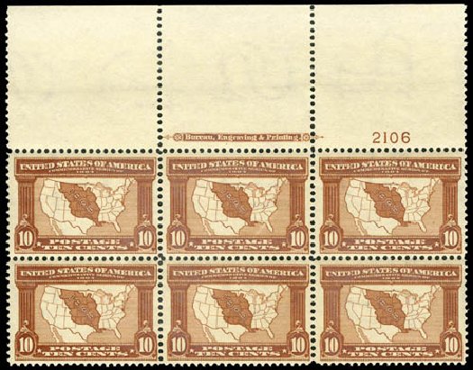 Costs of US Stamps Scott Catalogue #327 - 10c 1904 Louisiana Purchase Exposition. Matthew Bennett International, Apr 2008, Sale 326, Lot 332