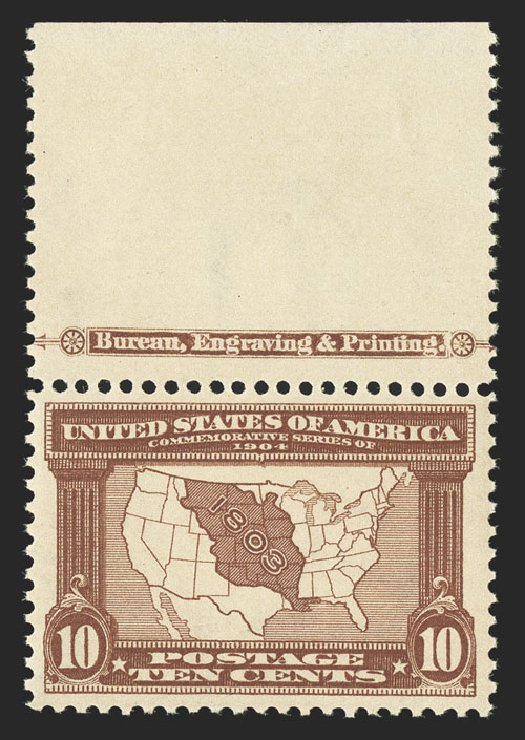 Costs of US Stamp Scott Catalog #327 - 1904 10c Louisiana Purchase Exposition. Spink Shreves Galleries, Nov 2012, Sale 141, Lot 132
