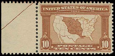 US Stamp Price Scott Catalogue # 327 - 10c 1904 Louisiana Purchase Exposition. H.R. Harmer, Nov 2013, Sale 3004, Lot 1233